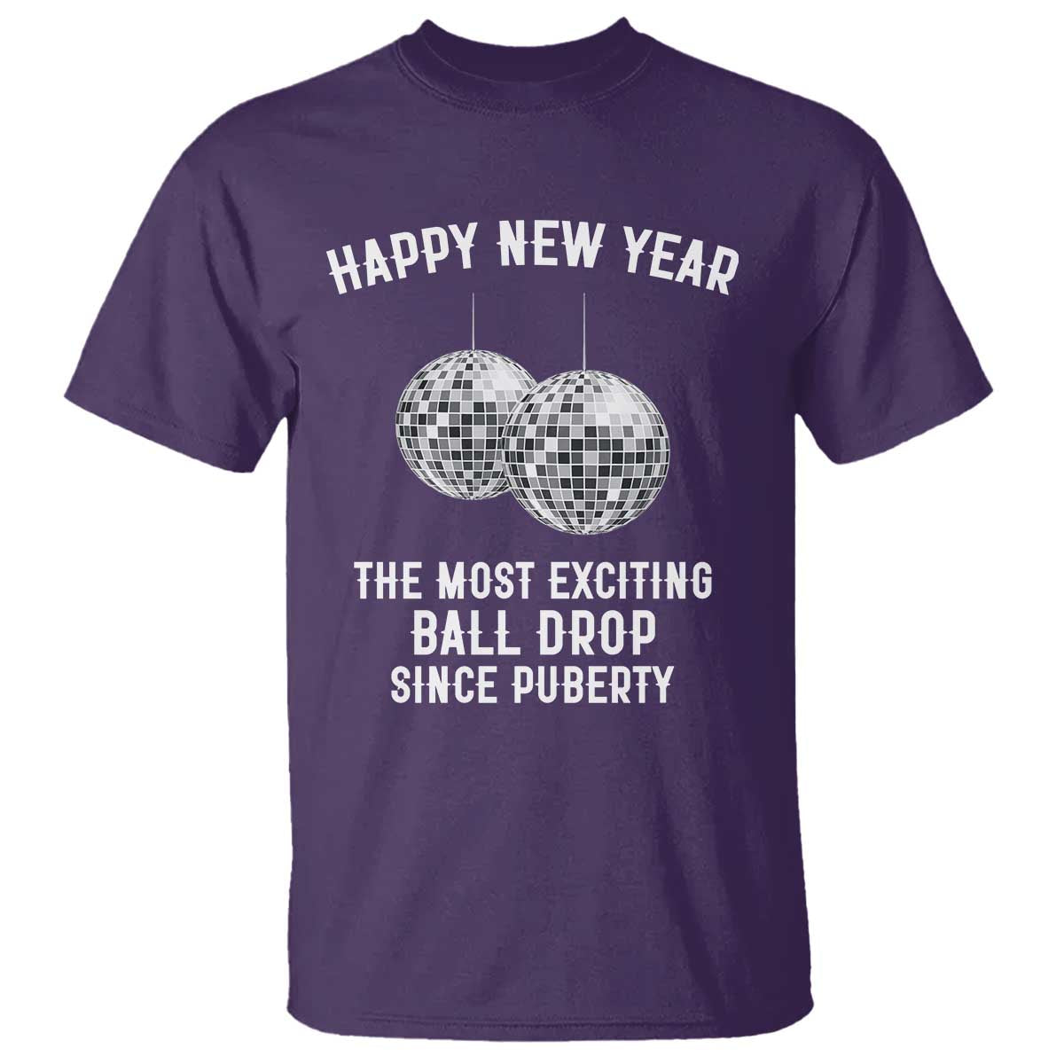 Funny New Years Eve T Shirt Ball Drop Rude Adult Humor - Wonder Print Shop