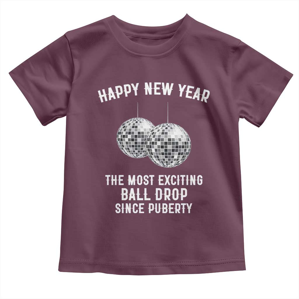 Funny New Years Eve Toddler T Shirt Ball Drop Rude Adult Humor - Wonder Print Shop