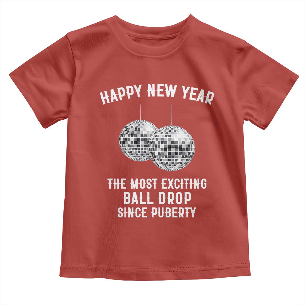 Funny New Years Eve Toddler T Shirt Ball Drop Rude Adult Humor - Wonder Print Shop