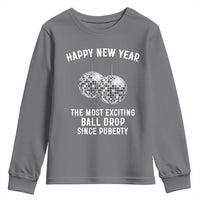 Funny New Years Eve Youth Sweatshirt Ball Drop Rude Adult Humor - Wonder Print Shop
