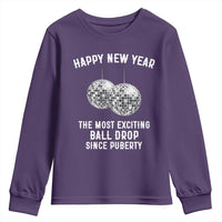 Funny New Years Eve Youth Sweatshirt Ball Drop Rude Adult Humor - Wonder Print Shop