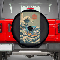 67 Surfing Japanese Spare Tire Cover Funny Great Wave Off Kanagawa Six Seven Brainrot Meme - Wonder Print Shop