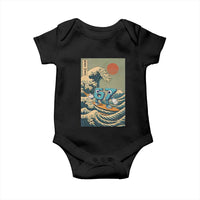 67 Surfing Japanese Baby Onesie Funny Great Wave Off Kanagawa Six Seven Brainrot Meme - Wonder Print Shop