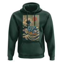 67 Surfing Japanese Hoodie Funny Great Wave Off Kanagawa Six Seven Brainrot Meme - Wonder Print Shop