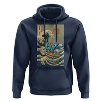 67 Surfing Japanese Hoodie Funny Great Wave Off Kanagawa Six Seven Brainrot Meme - Wonder Print Shop