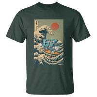 67 Surfing Japanese T Shirt Funny Great Wave Off Kanagawa Six Seven Brainrot Meme - Wonder Print Shop