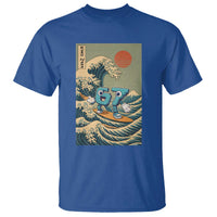 67 Surfing Japanese T Shirt Funny Great Wave Off Kanagawa Six Seven Brainrot Meme - Wonder Print Shop