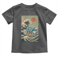 67 Surfing Japanese Toddler T Shirt Funny Great Wave Off Kanagawa Six Seven Brainrot Meme - Wonder Print Shop