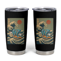 67 Surfing Japanese Tumbler Cup Funny Great Wave Off Kanagawa Six Seven Brainrot Meme - Wonder Print Shop