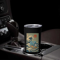 67 Surfing Japanese Tumbler Cup Funny Great Wave Off Kanagawa Six Seven Brainrot Meme - Wonder Print Shop