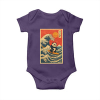 Panda Surfing Japanese Baby Onesie Vintage Great Wave Off Kanagawa Anime Kawaii - Wonder Print Shop