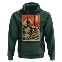 Panda Surfing Japanese Hoodie Vintage Great Wave Off Kanagawa Anime Kawaii - Wonder Print Shop