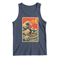 Panda Surfing Japanese Tank Top Vintage Great Wave Off Kanagawa Anime Kawaii - Wonder Print Shop