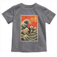 Panda Surfing Japanese Toddler T Shirt Vintage Great Wave Off Kanagawa Anime Kawaii - Wonder Print Shop