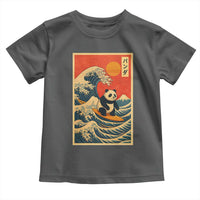Panda Surfing Japanese Toddler T Shirt Vintage Great Wave Off Kanagawa Anime Kawaii - Wonder Print Shop