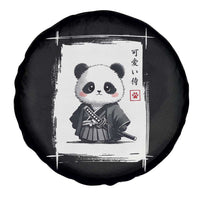 Kawaii Anime Samurai Panda Spare Tire Cover Vintage Sumi-e Japanese Art Funny Panda Lovers - Wonder Print Shop