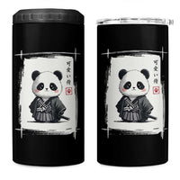Kawaii Anime Samurai Panda 4 in 1 Can Cooler Tumbler Vintage Sumi-e Japanese Art Funny Panda Lovers - Wonder Print Shop