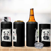 Kawaii Anime Samurai Panda 4 in 1 Can Cooler Tumbler Vintage Sumi-e Japanese Art Funny Panda Lovers - Wonder Print Shop