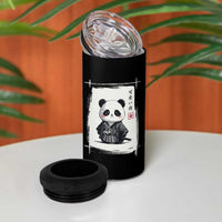 Kawaii Anime Samurai Panda 4 in 1 Can Cooler Tumbler Vintage Sumi-e Japanese Art Funny Panda Lovers - Wonder Print Shop