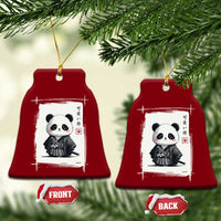 Kawaii Anime Samurai Panda Ceramic Ornament Vintage Sumi-e Japanese Art Funny Panda Lovers - Wonder Print Shop