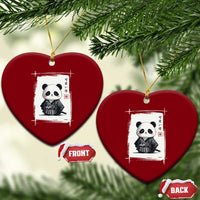 Kawaii Anime Samurai Panda Ceramic Ornament Vintage Sumi-e Japanese Art Funny Panda Lovers - Wonder Print Shop
