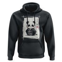 Kawaii Anime Samurai Panda Hoodie Vintage Sumi-e Japanese Art Funny Panda Lovers - Wonder Print Shop