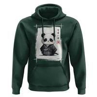 Kawaii Anime Samurai Panda Hoodie Vintage Sumi-e Japanese Art Funny Panda Lovers - Wonder Print Shop