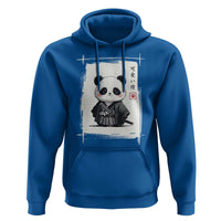 Kawaii Anime Samurai Panda Hoodie Vintage Sumi-e Japanese Art Funny Panda Lovers - Wonder Print Shop