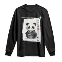 Kawaii Anime Samurai Panda Long Sleeve Shirt Vintage Sumi-e Japanese Art Funny Panda Lovers - Wonder Print Shop