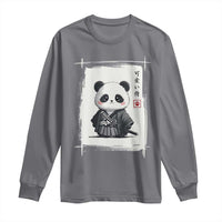 Kawaii Anime Samurai Panda Long Sleeve Shirt Vintage Sumi-e Japanese Art Funny Panda Lovers - Wonder Print Shop