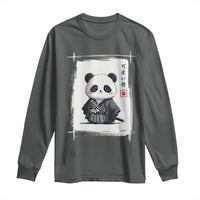 Kawaii Anime Samurai Panda Long Sleeve Shirt Vintage Sumi-e Japanese Art Funny Panda Lovers - Wonder Print Shop