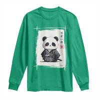 Kawaii Anime Samurai Panda Long Sleeve Shirt Vintage Sumi-e Japanese Art Funny Panda Lovers - Wonder Print Shop