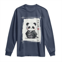 Kawaii Anime Samurai Panda Long Sleeve Shirt Vintage Sumi-e Japanese Art Funny Panda Lovers - Wonder Print Shop