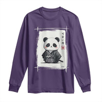 Kawaii Anime Samurai Panda Long Sleeve Shirt Vintage Sumi-e Japanese Art Funny Panda Lovers - Wonder Print Shop