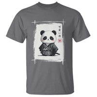 Kawaii Anime Samurai Panda T Shirt Vintage Sumi-e Japanese Art Funny Panda Lovers - Wonder Print Shop