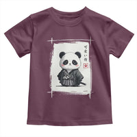 Kawaii Anime Samurai Panda Toddler T Shirt Vintage Sumi-e Japanese Art Funny Panda Lovers - Wonder Print Shop