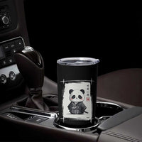 Kawaii Anime Samurai Panda Tumbler Cup Vintage Sumi-e Japanese Art Funny Panda Lovers - Wonder Print Shop