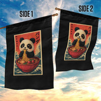 Kawaii Anime Panda Ramen Garden Flag Funny Japanese Noodles Anime Lovers - Wonder Print Shop