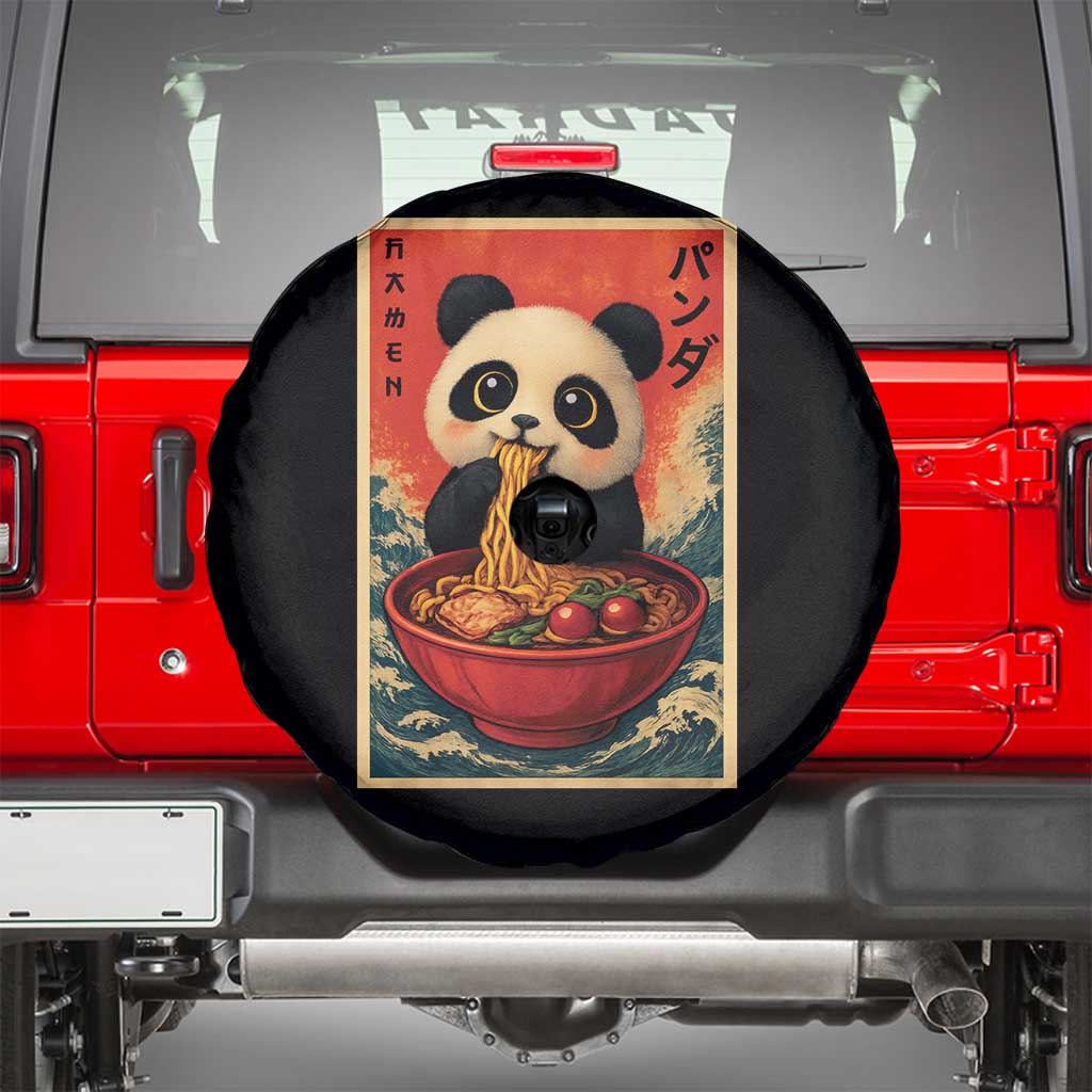 Kawaii Anime Panda Ramen Spare Tire Cover Funny Japanese Noodles Anime Lovers - Wonder Print Shop