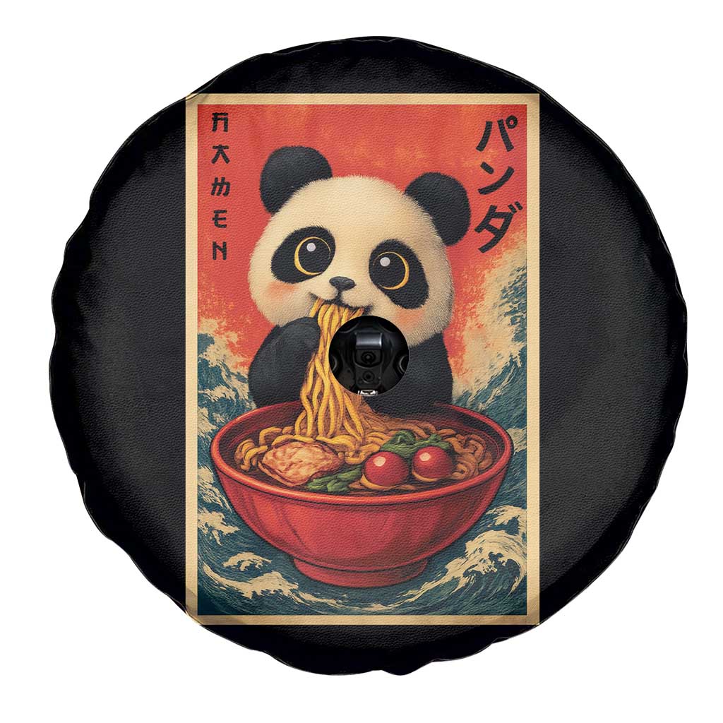 Kawaii Anime Panda Ramen Spare Tire Cover Funny Japanese Noodles Anime Lovers - Wonder Print Shop