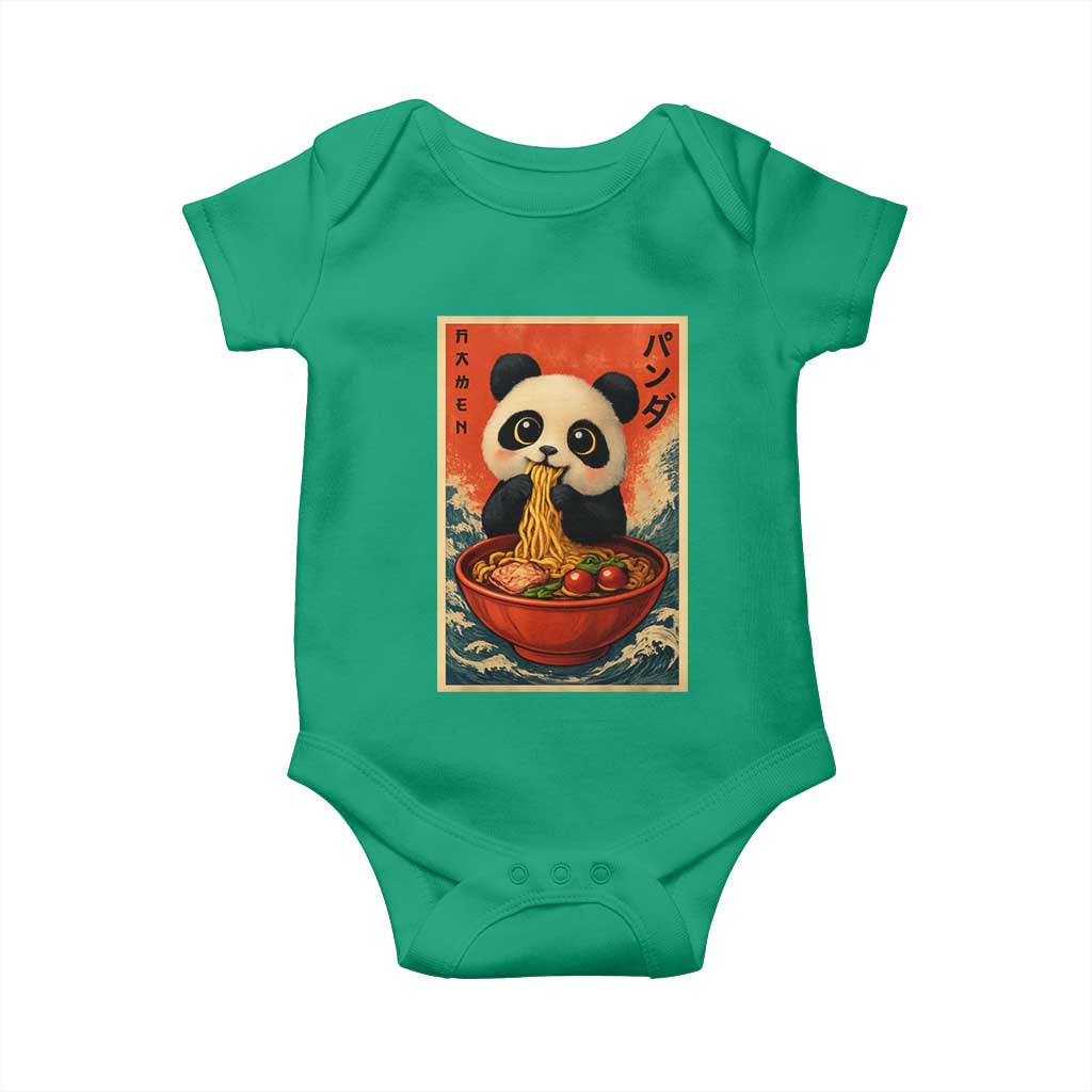 Kawaii Anime Panda Ramen Baby Onesie Funny Japanese Noodles Anime Lovers - Wonder Print Shop