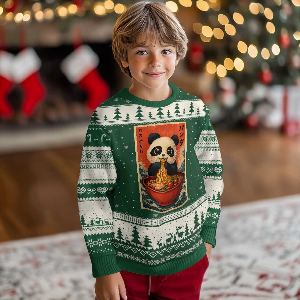 Kawaii Anime Panda Ramen Ugly Christmas Sweater Funny Japanese Noodles Anime Lovers - Wonder Print Shop