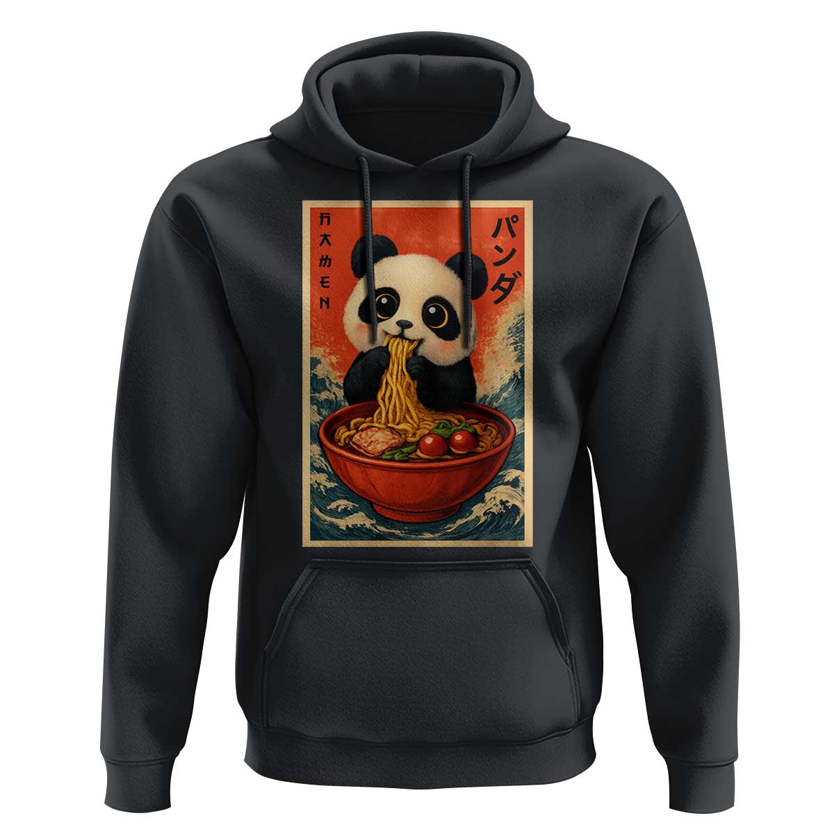 Kawaii Anime Panda Ramen Hoodie Funny Japanese Noodles Anime Lovers - Wonder Print Shop