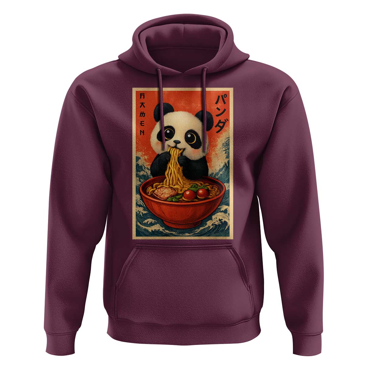 Kawaii Anime Panda Ramen Hoodie Funny Japanese Noodles Anime Lovers - Wonder Print Shop