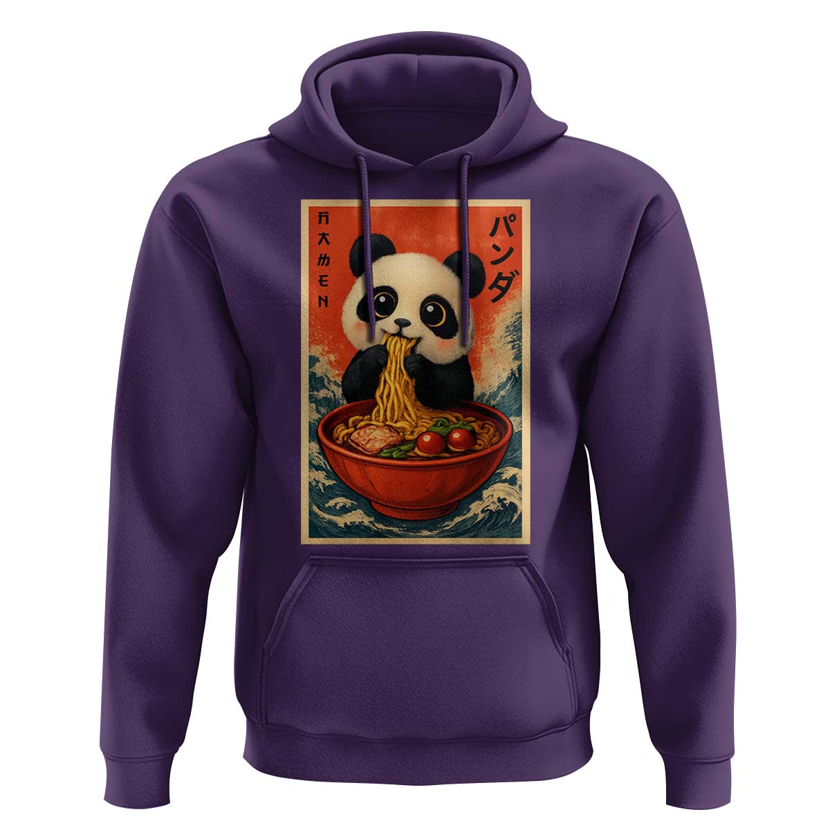 Kawaii Anime Panda Ramen Hoodie Funny Japanese Noodles Anime Lovers - Wonder Print Shop