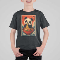 Kawaii Anime Panda Ramen T Shirt For Kid Funny Japanese Noodles Anime Lovers - Wonder Print Shop