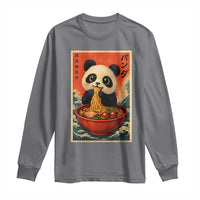 Kawaii Anime Panda Ramen Long Sleeve Shirt Funny Japanese Noodles Anime Lovers - Wonder Print Shop