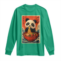 Kawaii Anime Panda Ramen Long Sleeve Shirt Funny Japanese Noodles Anime Lovers - Wonder Print Shop