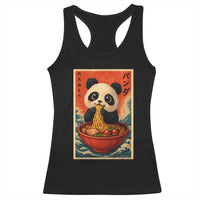 Kawaii Anime Panda Ramen Racerback Tank Top Funny Japanese Noodles Anime Lovers - Wonder Print Shop