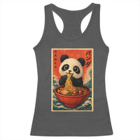 Kawaii Anime Panda Ramen Racerback Tank Top Funny Japanese Noodles Anime Lovers - Wonder Print Shop